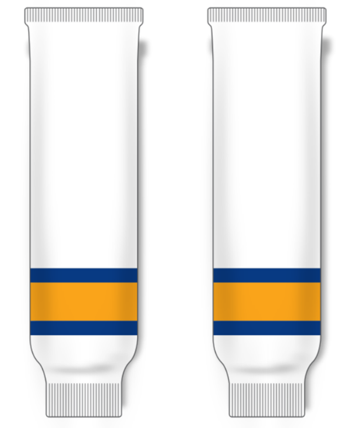 Modelline 1967-68 St. Louis Blues White Knit Ice Hockey Socks
