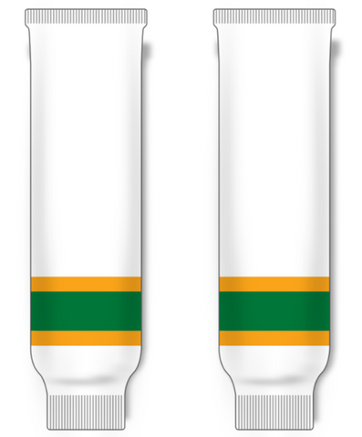Modelline 1970s Minnesota North Stars Home White Knit Ice Hockey Socks