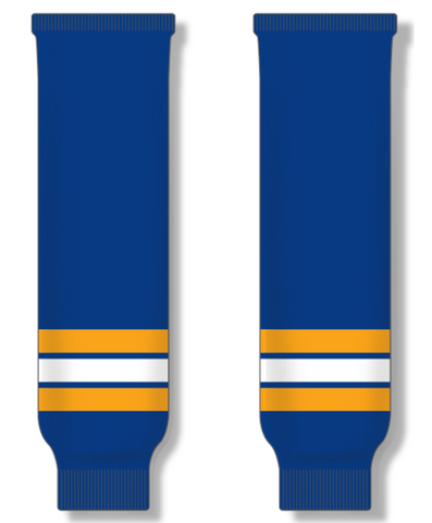 Modelline 1973-84 St. Louis Blues Away Royal Blue Knit Ice Hockey Socks