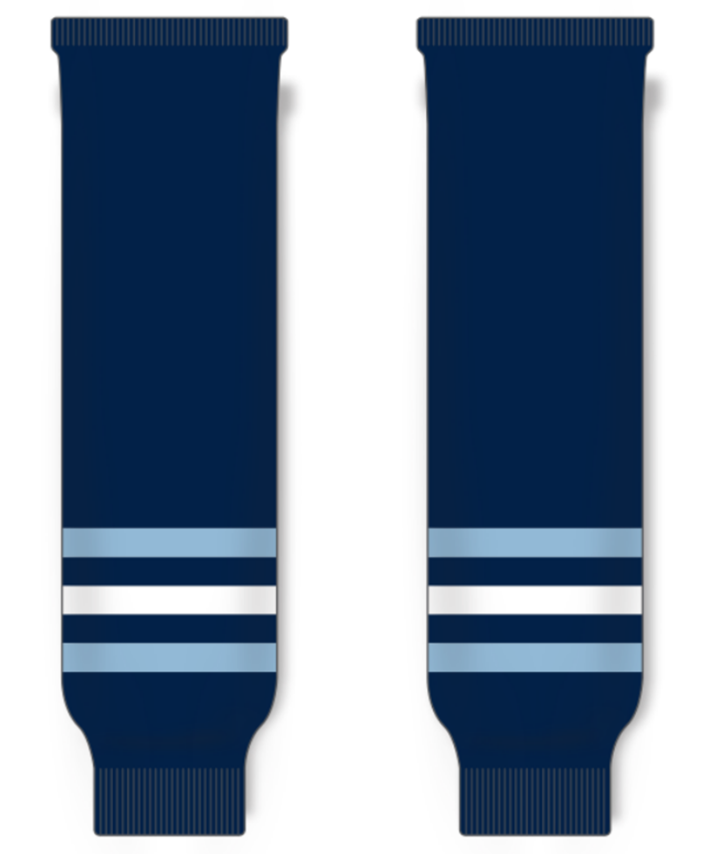 Modelline 1978-79 Pittsburgh Penguins Away Navy Knit Ice Hockey Socks