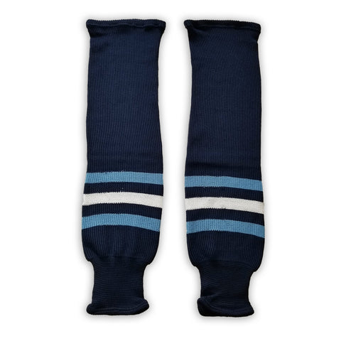 Modelline 1978-79 Pittsburgh Penguins Away Navy Knit Ice Hockey Socks