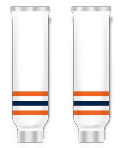 Modelline 2022 Edmonton Oilers Reverse Retro White Knit Ice Hockey Socks