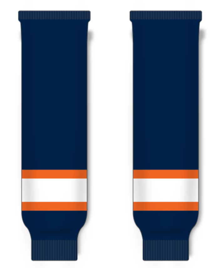Modelline 2023 Edmonton Oilers Reverse Retro Navy Knit Ice Hockey Socks