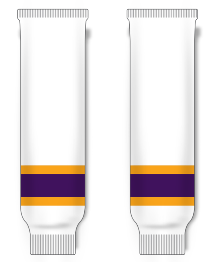 Modelline 2023 Los Angeles Kings Reverse Retro White Knit Ice Hockey Socks