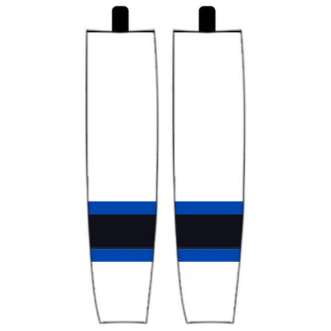 Modelline 2023 Toronto Maple Leafs Reverse Retro White Sublimated Mesh Ice Hockey Socks