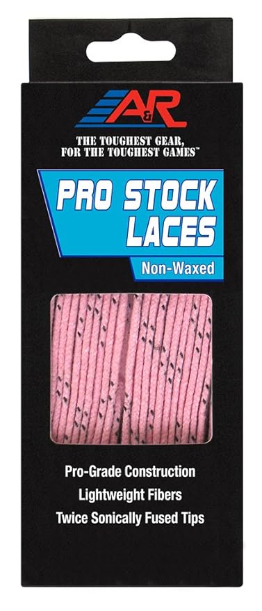 A&R Pro-Stock Non-Wax Laces - Pink
