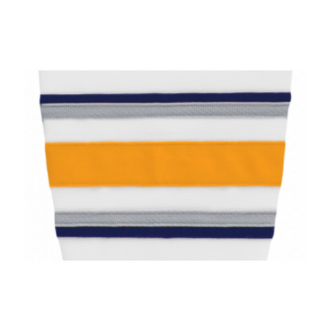 Athletic Knit (AK) HS2100-811 2009 Buffalo Sabres Third White Mesh Ice Hockey Socks
