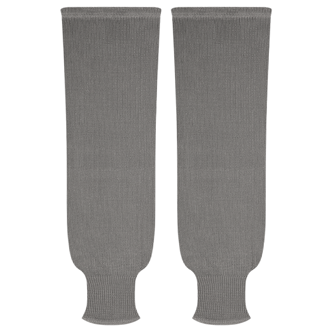 Kobe Sportswear 9800P Grey Knit Practice Ice Hockey Socks