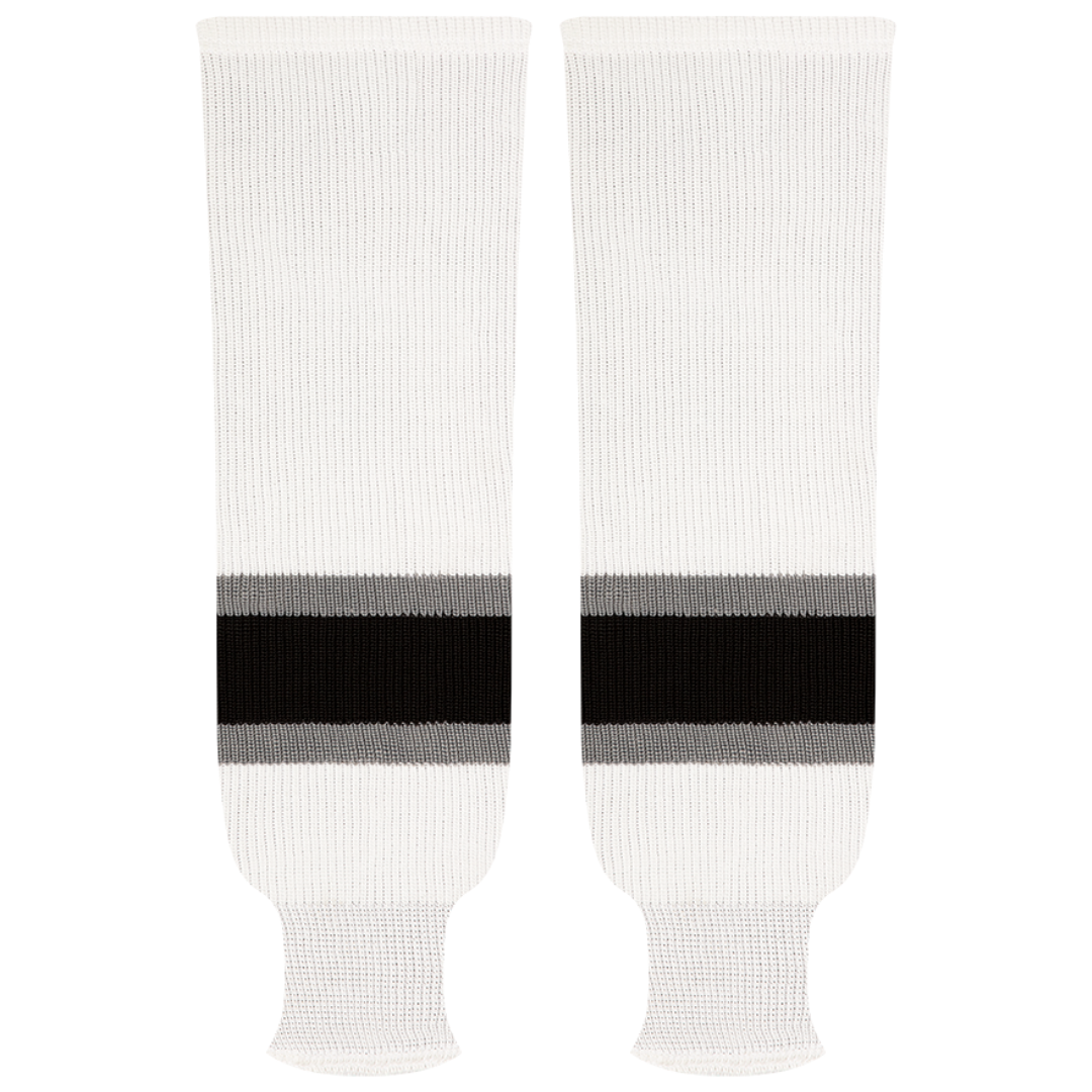 Kobe Sportswear 9814H Los Angeles Kings Vintage Home Pro Knit Ice Hockey Socks