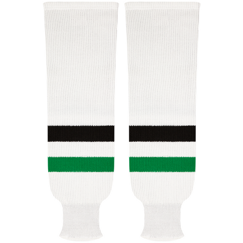 Kobe Sportswear 9849W Dallas Stars White Pro Knit Ice Hockey Socks