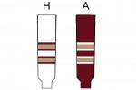 Modelline Acadie-Bathurst Titan Home White Knit Ice Hockey Socks