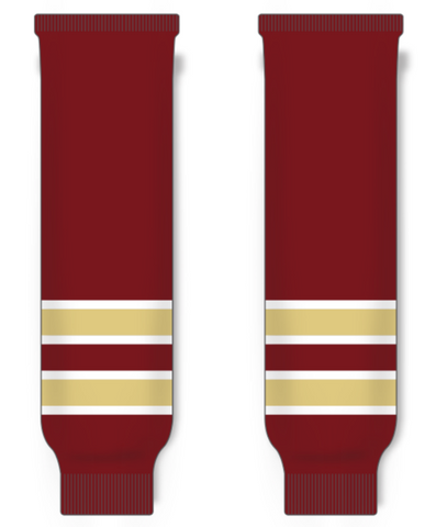 Modelline Acadie-Bathurst Titan Away Burgundy Knit Ice Hockey Socks