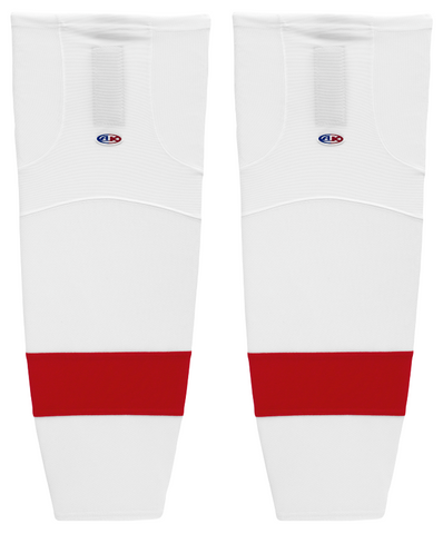 Athletic Knit (AK) HS2100-203 Detroit Red Wings White Mesh Ice Hockey Socks