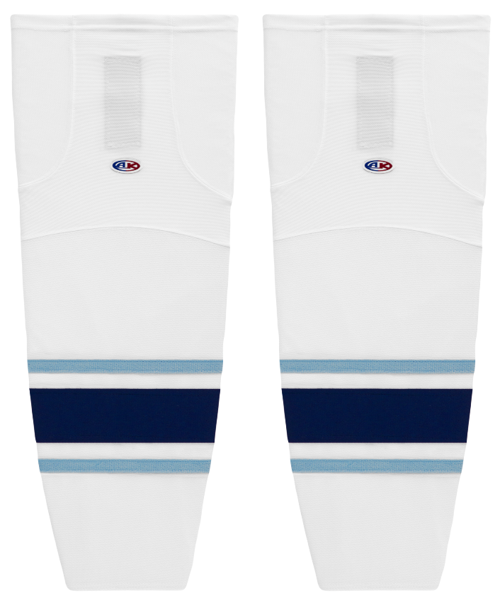 Athletic Knit (AK) HS2100-341 University of Maine Black Bears White Mesh Ice Hockey Socks