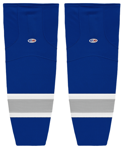 Athletic Knit (AK) HS2100-446 Royal Blue/Grey/White Mesh Ice Hockey Socks