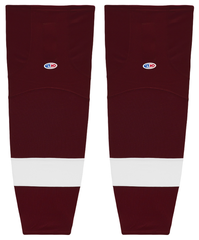 Athletic Knit (AK) HS2100-480 Peterborough Petes Maroon Mesh Ice Hockey Socks