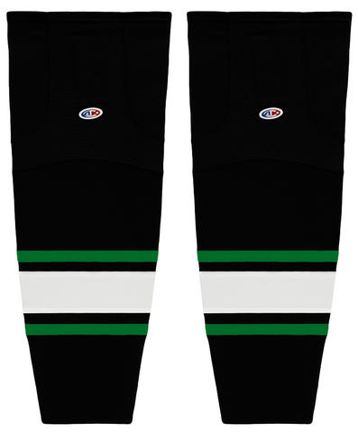 Athletic Knit (AK) HS2100-506 Dallas Stars Black Mesh Ice Hockey Socks