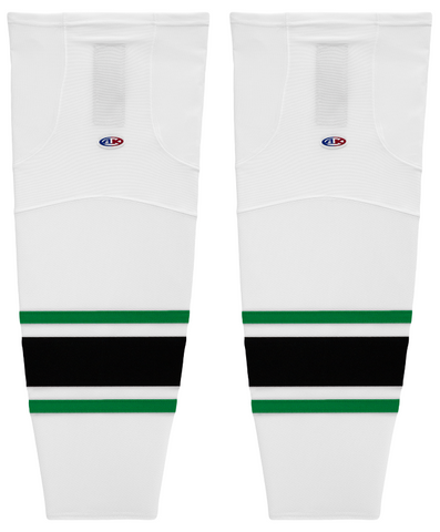 Athletic Knit (AK) HS2100-507 Dallas Stars White Mesh Ice Hockey Socks