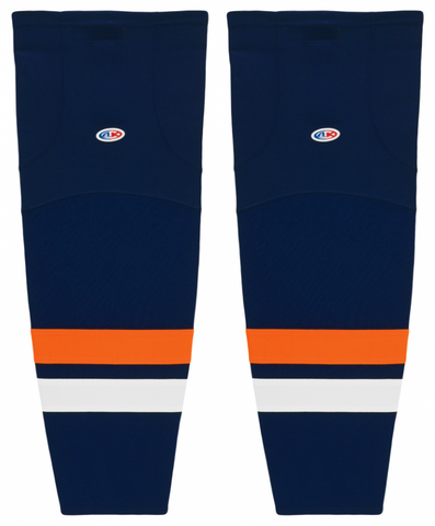 Athletic Knit (AK) HS2100-510 New York Islanders Navy Mesh Ice Hockey Socks