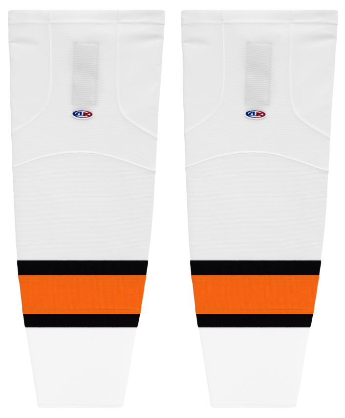 Athletic Knit (AK) HS2100-859 Philadelphia Flyers White Mesh Ice Hockey Socks