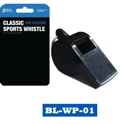 Blue Sports Large Whistle with Lanyard
