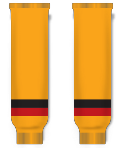 Modelline Belleville Bulls Home Gold Knit Ice Hockey Socks