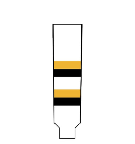 Modelline 2019 Boston Bruins Winter Classic White/Gold/Black Knit Ice Hockey Socks