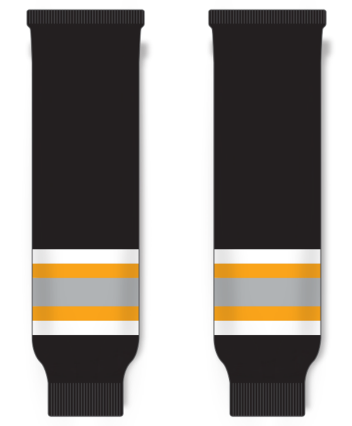 Modelline Cape Breton Screaming Eagles Away Black Knit Ice Hockey Socks