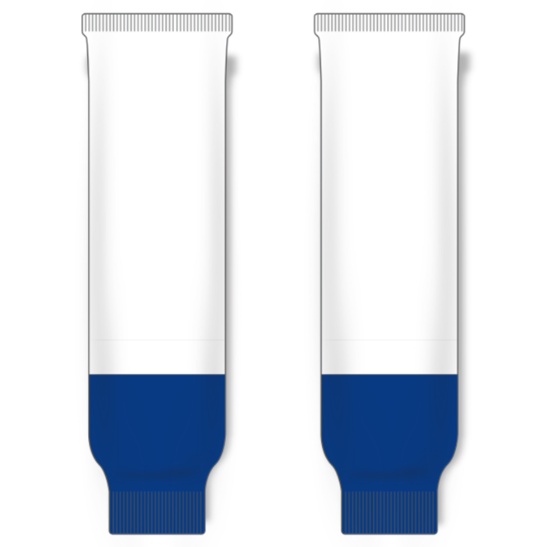 Modelline Syracuse Crunch White/Royal Blue Knit Ice Hockey Socks