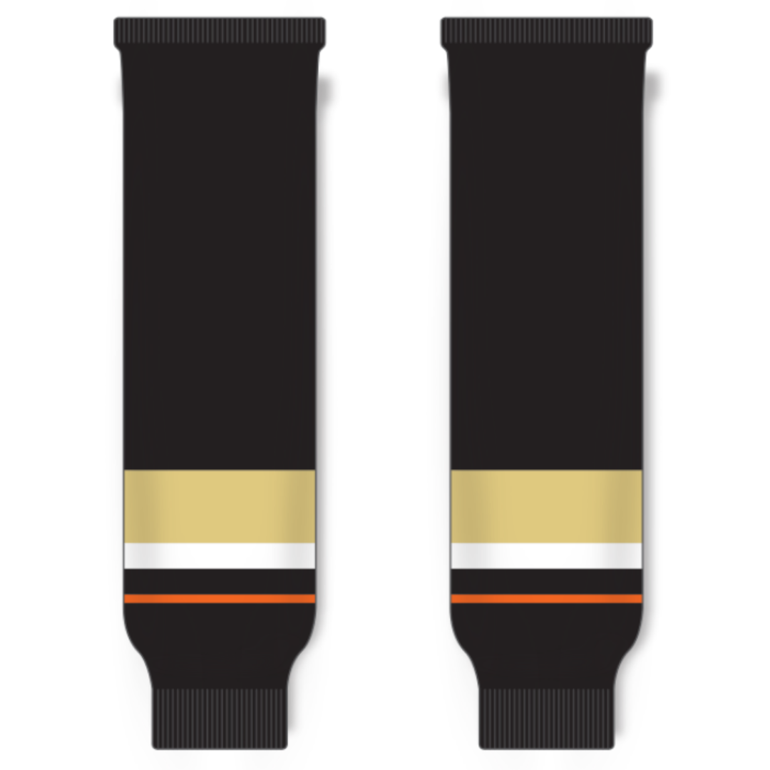 Modelline Anaheim Ducks Third Black Knit Ice Hockey Socks