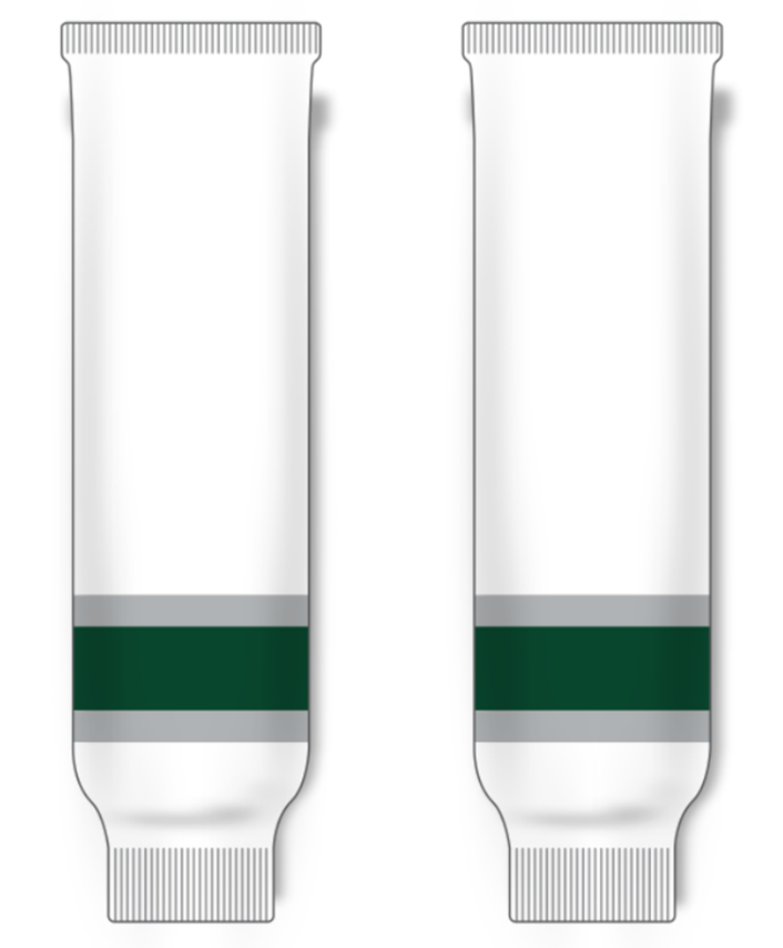 Modelline Everett Silvertips Home White Knit Ice Hockey Socks