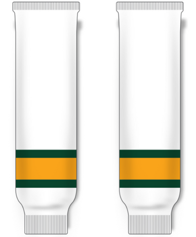 Modelline 1974-75 California Golden Seals Home White Knit Ice Hockey Socks