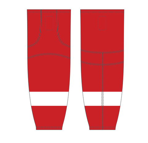 Athletic Knit (AK) HS2100-202 Detroit Red Wings Red Mesh Ice Hockey Socks