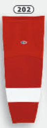Athletic Knit (AK) HS2100-202 Detroit Red Wings Red Mesh Ice Hockey Socks