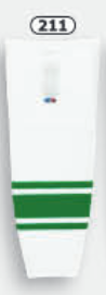 Athletic Knit (AK) HS2100-211 Toronto St. Pats White/Kelly Green Mesh Ice Hockey Socks