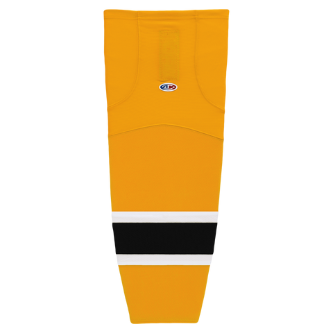 Athletic Knit (AK) HS2100-298 Boston Bruins Gold Mesh Ice Hockey Socks