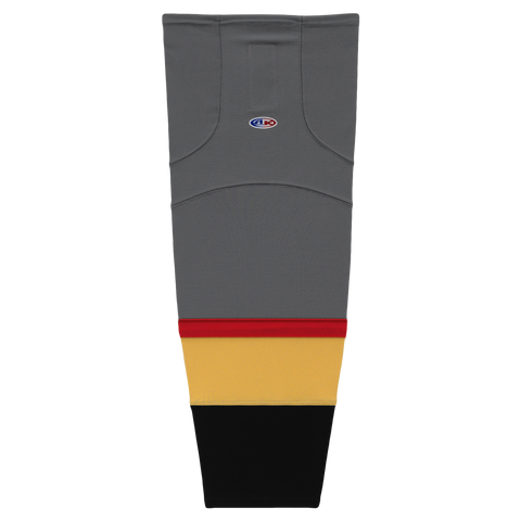 Athletic Knit (AK) HS2100-394 2017 Las Vegas Golden Knights Charcoal Grey Mesh Ice Hockey Socks