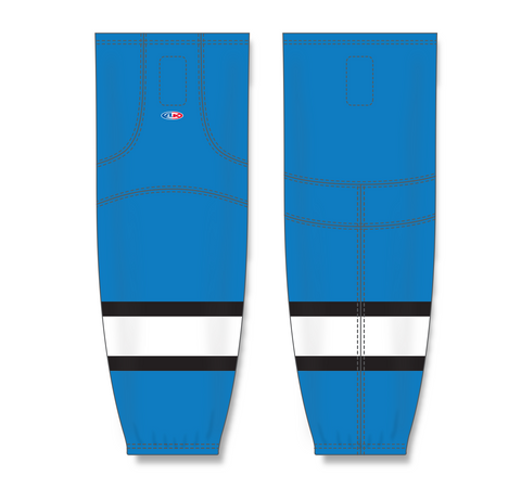Athletic Knit (AK) HS2100-444 Pro Blue/Black/White Mesh Ice Hockey Socks