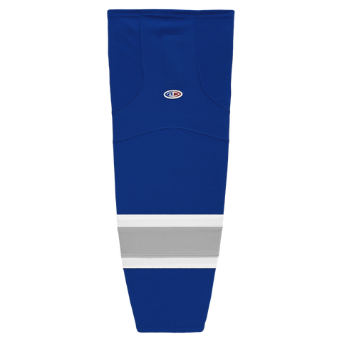 Athletic Knit (AK) HS2100-446 Royal Blue/Grey/White Mesh Ice Hockey Socks
