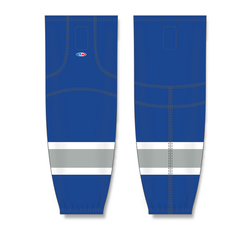 Athletic Knit (AK) HS2100-446 Royal Blue/Grey/White Mesh Ice Hockey Socks
