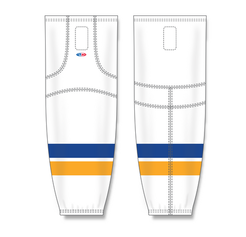 Athletic Knit (AK) HS2100-449 2014 St. Louis Blues White Mesh Ice Hockey Socks