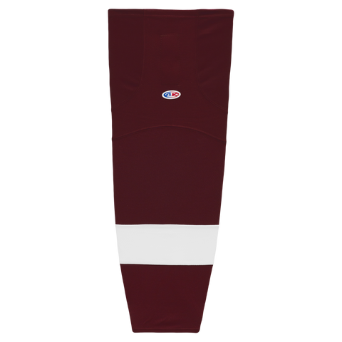 Athletic Knit (AK) HS2100-480 Peterborough Petes Maroon Mesh Ice Hockey Socks