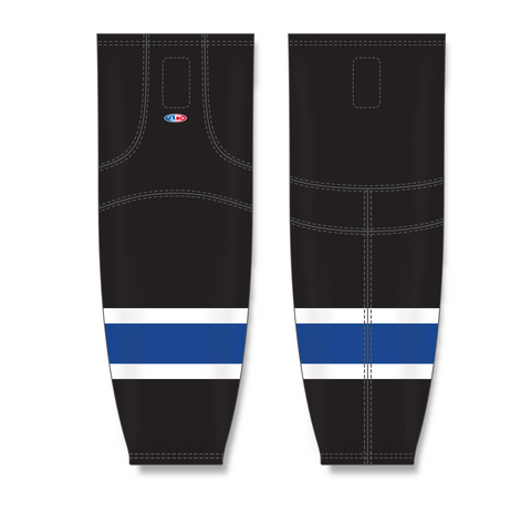 Athletic Knit (AK) HS2100-487 2014 Tampa Bay Lightning Third Black Mesh Ice Hockey Socks