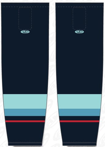 Athletic Knit (AK) HS2100-500 2021 Seattle Kraken Navy Mesh Ice Hockey Socks