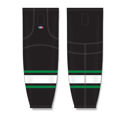 Athletic Knit (AK) HS2100-506 Dallas Stars Black Mesh Ice Hockey Socks