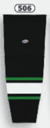 Athletic Knit (AK) HS2100-506 Dallas Stars Black Mesh Ice Hockey Socks