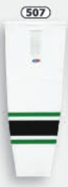 Athletic Knit (AK) HS2100-507 Dallas Stars White Mesh Ice Hockey Socks