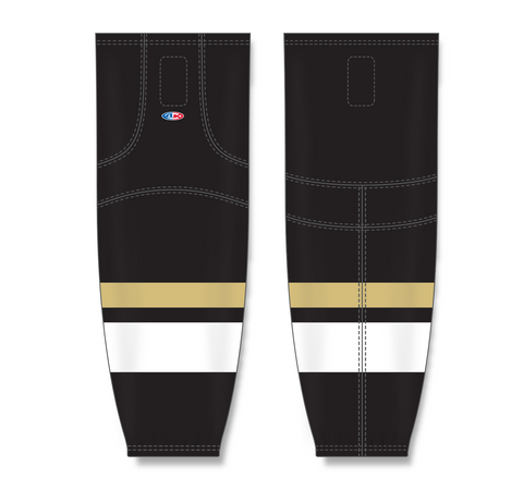 Athletic Knit (AK) HS2100-514 New Pittsburgh Penguins Third Black Mesh Ice Hockey Socks