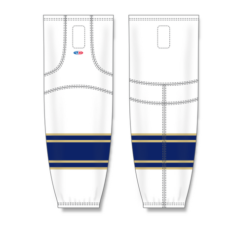 Athletic Knit (AK) HS2100-521 University of Notre Dame Fighting Irish White Mesh Ice Hockey Socks