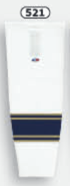 Athletic Knit (AK) HS2100-521 University of Notre Dame Fighting Irish White Mesh Ice Hockey Socks